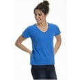 thumbnail image 5 of Wear Sierra Women's V-Neck T-Shirt, Turkish Pima Cotton, Soft & Breathable, Blue, Large, 5 of 6