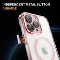 thumbnail image 2 of Decase Magnetic Case for iPhone 14 Pro Max,Compatible with Mag-safe,Military-Grade Protection,Slim Stylish Non-Yellowing Shockproof Case for iPhone 14 Pro Max,Clear Anti-Scratch Back Cover,Pink, 2 of 7