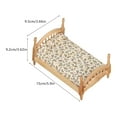 thumbnail image 5 of Sinyiin Artisanal Miniature Single Bed For Model House 1 12 Traditional Blossomy Oaken Addition, 5 of 9