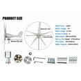 thumbnail image 6 of Trendix 1200W Wind Power Generator with 5 Blades, 12V Weather-Resistant Wind Turbine, Low 2.5m/s Startup Wind Speed, Easy to Install, 6 of 6
