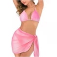 thumbnail image 2 of Traje de baño de tres piezas cómodo con almohadilla en el pecho sin aros para mujer OAVQHLG3B Store lin121212, 2 of 4