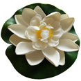 thumbnail image 3 of FengShuiGe 7Pcs 3.9 Inch Artificial Lotus Flower Artificial Flower Pool Aquarium Decoration Eternal Flower Artificial Flower (White), 3 of 8
