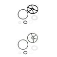 thumbnail image 6 of 6Pieces Multipurpose Swimming Pool Valves Sealing Rings Weatherproof Replacement Gasket Rubber Texture for Sand Filter, 6 of 8