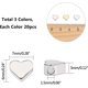 thumbnail image 2 of 3 Color Heart Spacer Beads 60pcs Metal Heart Shaped Loose Bead For Jewelry Making Earring Bracelets Necklace Diy Craft(gold, Rose Gold, Platinum), 2 of 5