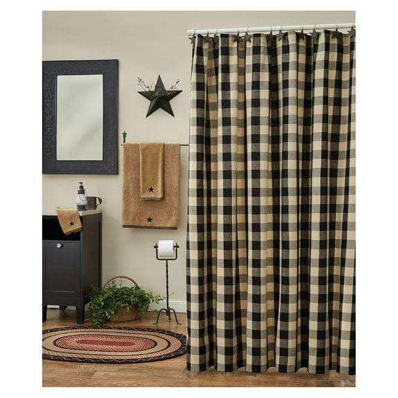 Exlonjet Wicklow Shower Curtain - Black
