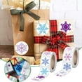 thumbnail image 7 of CuiLiyq 500 Pcs Snowflake Stickers, Self Adhesive Christmas Gift Tags Labels Holiday Stickers Roll Round Tags Sticker for Envelope Decals Decoration, 8 Styles, 1 Inch, 7 of 7