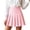 C-Pink291, variant on DHFJKG Womens Pleated Skirts High Waisted Plaid A Line Mini Skirts Summer Preppy Style Soft Skirt