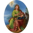 thumbnail image 2 of Spanish School 19x24 Black Ornate Framed Double Matted Museum Art Print Titled: Saint John the Evangelist (17th Century), 2 of 5