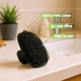 thumbnail image 4 of purefest 3-Piece Silicone Scrubber Set for Body, Hair, and Face - Exfoliating Shower Kit, Green/Black, 4 of 6
