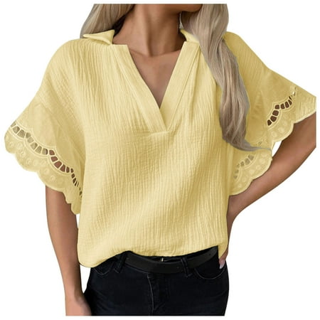 

Pianpianzi Silk Maternity Pajamas Women V Neck Tee for Women Cotton Pullover Summer Tops For Women Loose Bat Sleeve Tee Shirt Short Sleeve Blouse Casual Linen Shirts V Neck Tunic Tops