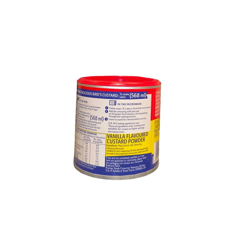 Birds Original Vanilla Flavored Custard Powder for Puddings Birds Original Vanilla Flavored Custard Powder for Puddings