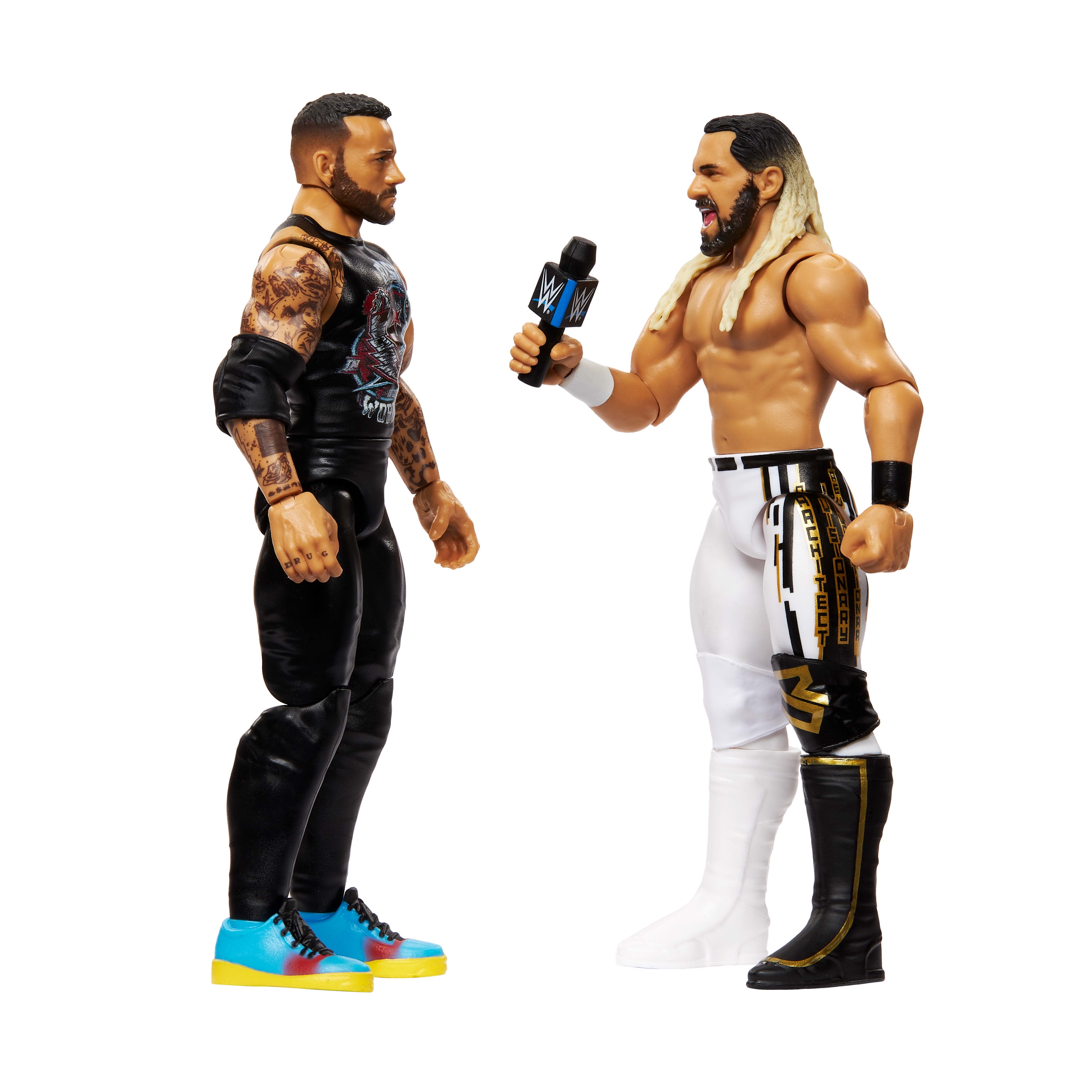 WWE Main Event Showdown CM Punk vs Seth Rollins Action Figures Set, Series #23 6-inch Collectibles