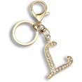 thumbnail image 1 of SURJDE Letter Keychains for Women Purse Charms for Handbags Crystal Initial Alphabet Pendant with Key Rings, 1 of 6