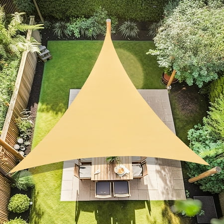 Artpuch 32 x32 x32  Customize Sun Shade Sail Sand UV Block 185 GSM Commercial Triangle Outdoor Covering for Backyard  Pergola  Pool (Customized Available) AT-10T