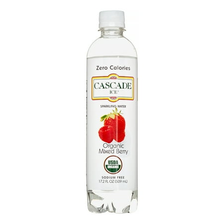 Cascade Ice Organic Sparkling Water, Mixed Berry, 17.2 Oz (Case of 12) - Walmart.com