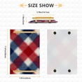 thumbnail image 3 of Bath Accessories Sets Single Print Decorative Tray With Handle For Home Bathroom Bedroom Red White Tartan Pattern, 3 of 7