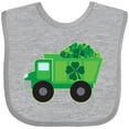 thumbnail image 3 of Inktastic St Patricks Day Irish Clover Dump Truck Childs Boys Baby Bib, 3 of 4