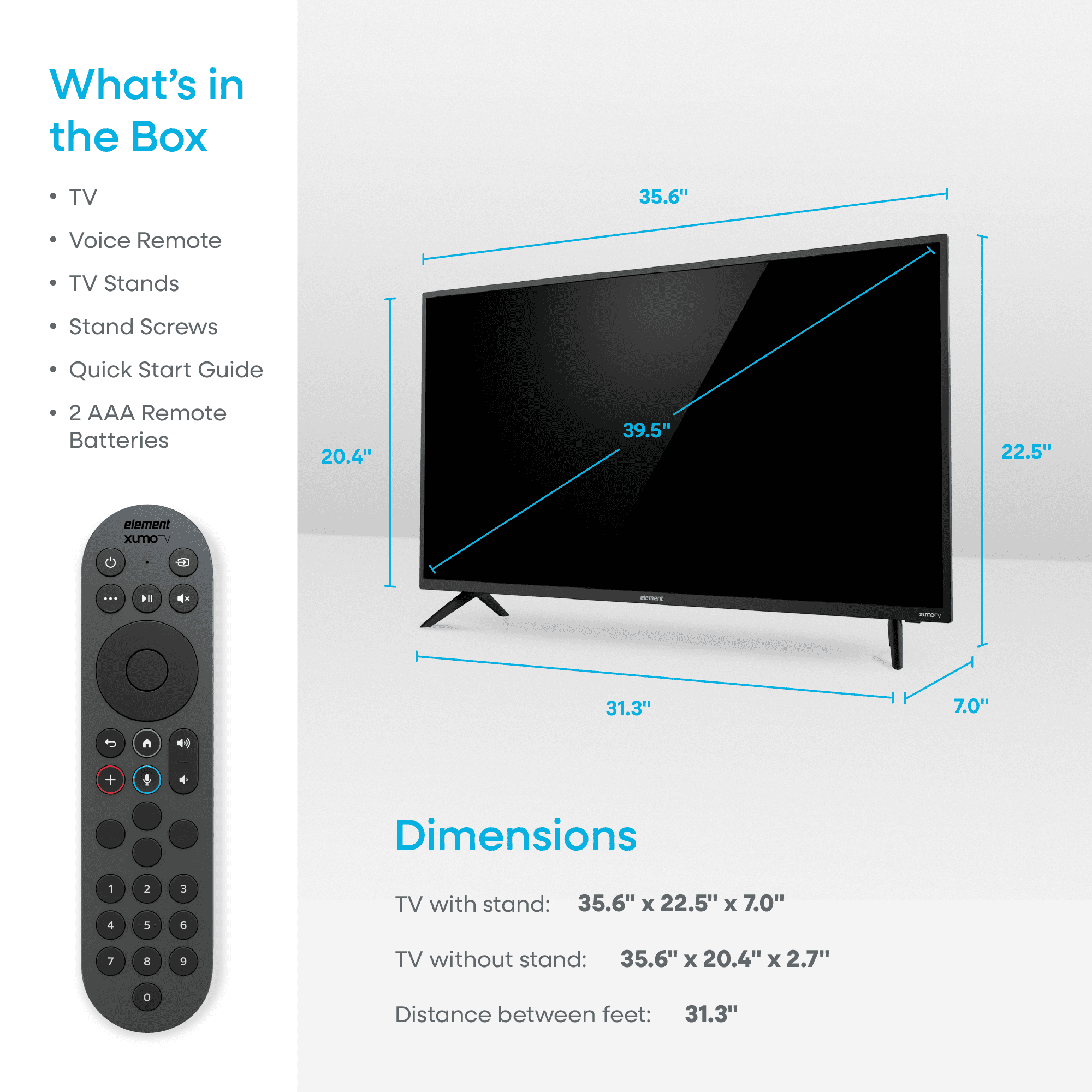 Element 40" 1080p HD Xumo TV (E300AE40C)