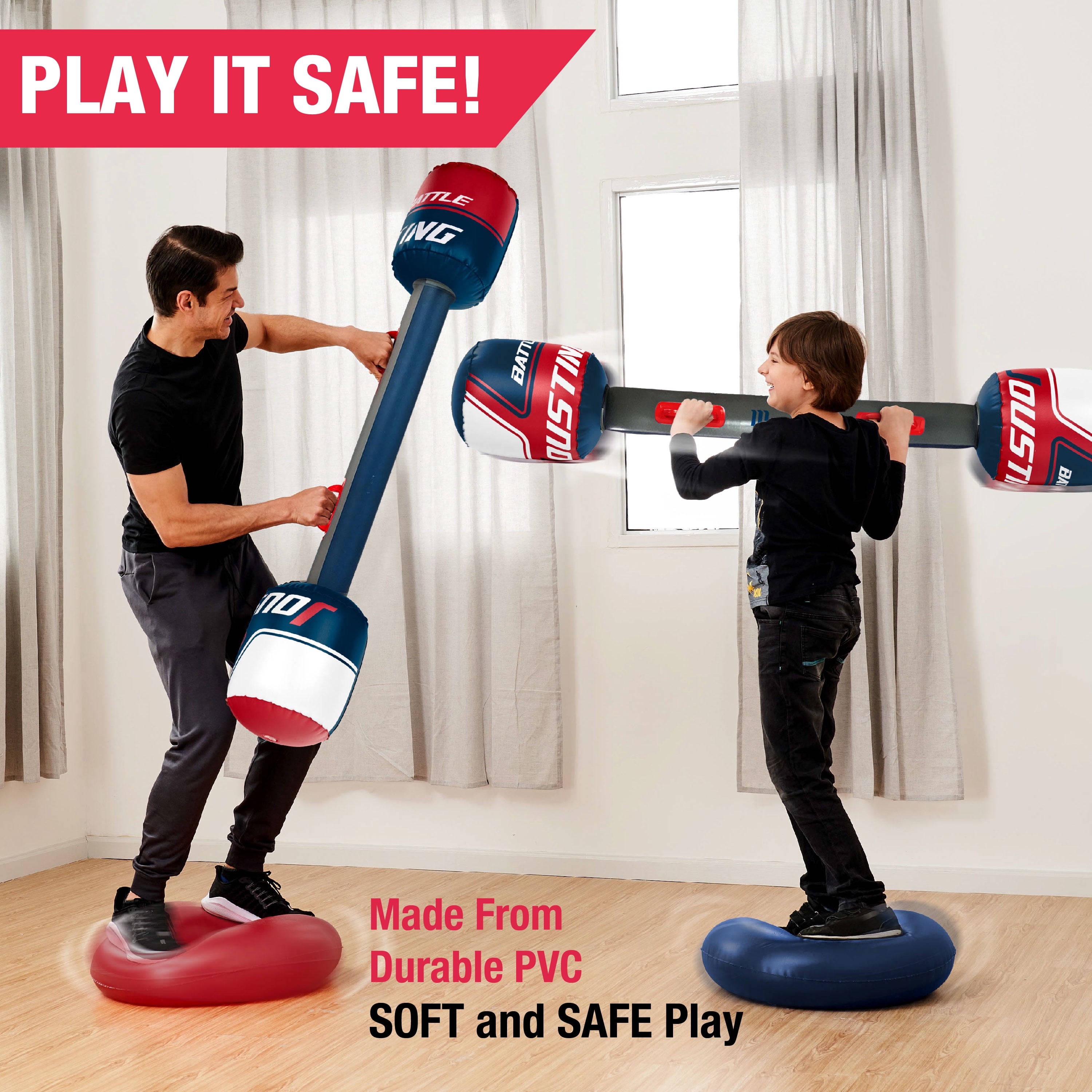 MD Sports Inflatable Warrior Jousting Lawn and Water Challenge
