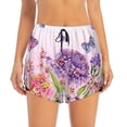 thumbnail image 2 of KLL Flowers And Colorful Butterflies Pattern Shorts Women,Athletic Shorts High Waisted Running Shorts Pocket Sporty Short Gym Elastic Workout Shorts-Small, 2 of 7