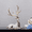 Coffee-Sitting, variant on AIGIA Resin Deer Decoration Nordic Tabletop Holiday Reindeer Ornaments Sculpture Statue Desk Living Room Model Gifts - Standing 13.78x5.91inch