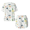 thumbnail image 2 of Sigee Easter Rabbit for Sleepwear Casual Pjs with Pockets Women's Pajamas Sets Shorts 2 Piece Short Sleeve Lounge Sets Medium, 2 of 9
