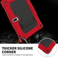 thumbnail image 5 of SOATUTO Heavy Duty Case With Screen Protector For MAGCH M210 M101 L21 Tablet Hard Back Case with Stand Shoulder Strap For MEIZE ZONKO K116 K118 / Kaktin / TPSPAD 10 inch Tablet - Red+Black/2 Pcs, 5 of 6