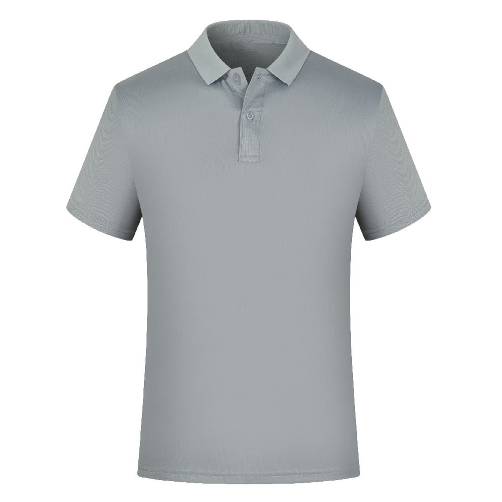 yardsong Teenage Boys Short Sleeve Shirts Summer Spread Collar Formal Tops Workout T-Shirts Casual Breathable Athletic Golf Tops Tees Gray 3-4Years