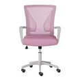 thumbnail image 3 of CorLiving Cooper Pink Fabric Mesh Back and Seat Office Chair with White Base, 3 of 7