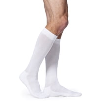Men's DYNAVEN Cushioned Calf White SL - Small Long 20-30mmHg