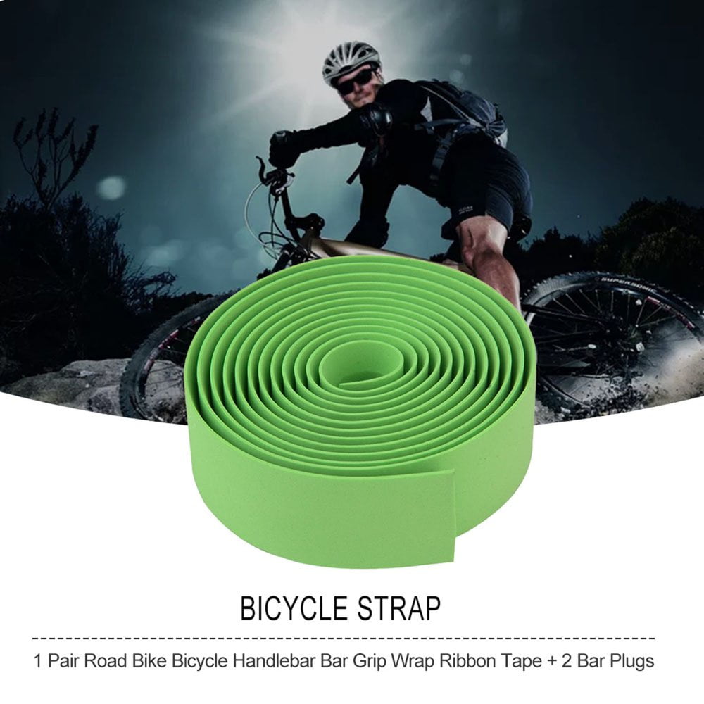 Details about   MTB Handlebar Tape Bike Bicycle Road Cycling Cork Grip Wrap Ribbon Tape Bar Plug 