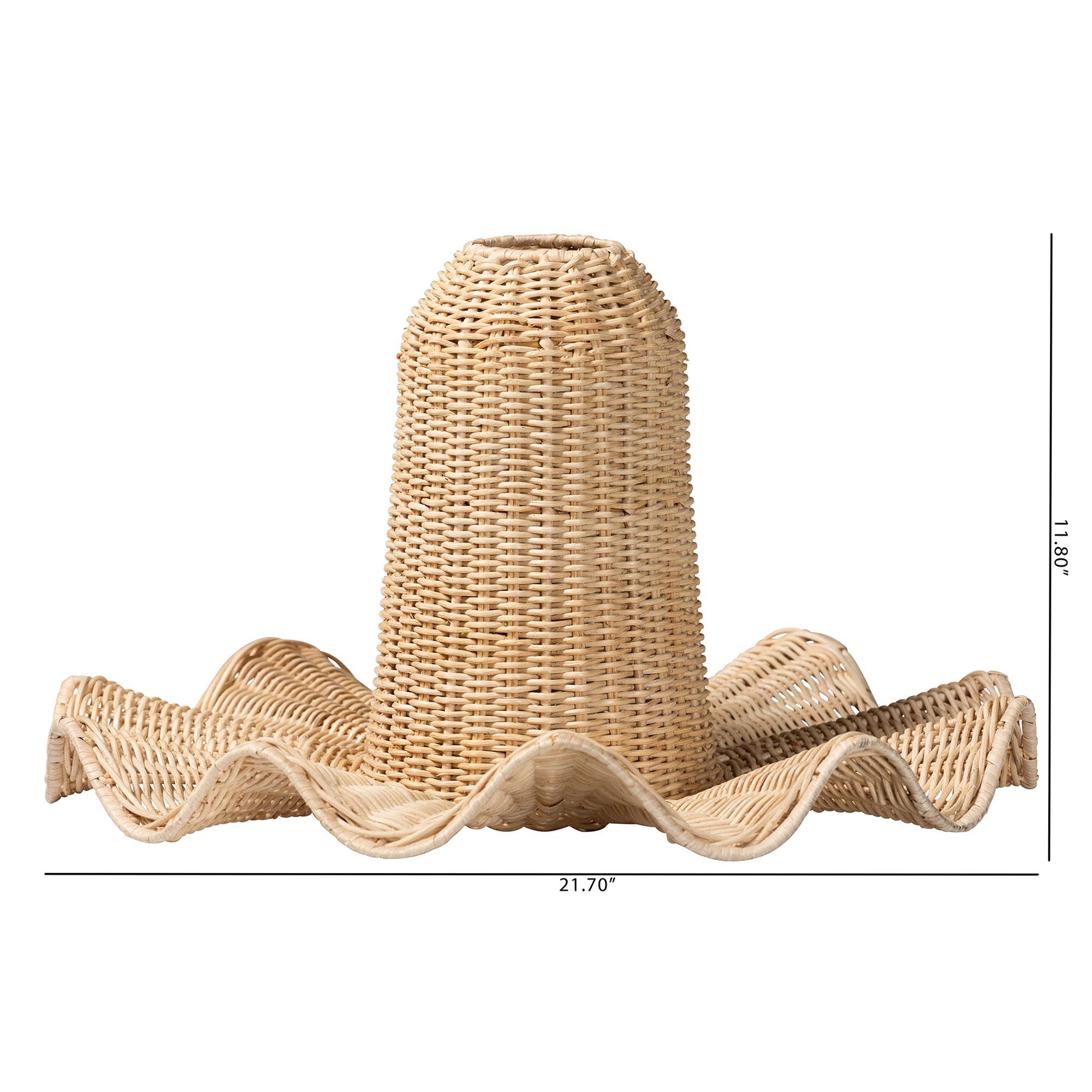 bali & pari Lavada Boho Lampshade, Natural