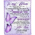 thumbnail image 3 of LHSHID Personalized Custom Name Message Blanket to My Mom from Son I'll Always be Your Little Boy Loving Mom Cozy Soft Microfleece Travel Blanket Travel or Lounging at Home, 3 of 6
