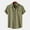 Army Green, variant on Men's Short Sleeve Shirts Casual Lightweight Turndown Collar Button Down Tops Tropical Holiday Beach Hawaiian Shirt for Men with Pocket