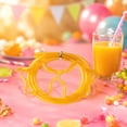 thumbnail image 2 of Yhmxh Gafas con pajita divertidas y originales, gafas con pajita flexible, gafas de plástico reutilizables con pajita, pajitas coloridas de longitud ajustable para fiestas de cumpleaños, celebracio, 2 of 6