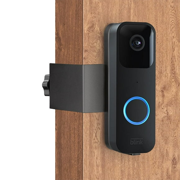 Stainless Steel Video Doorbell Bracket No Drill Door Mount Holder For Doorbell Anti-theft Door Mounting Bracket Black