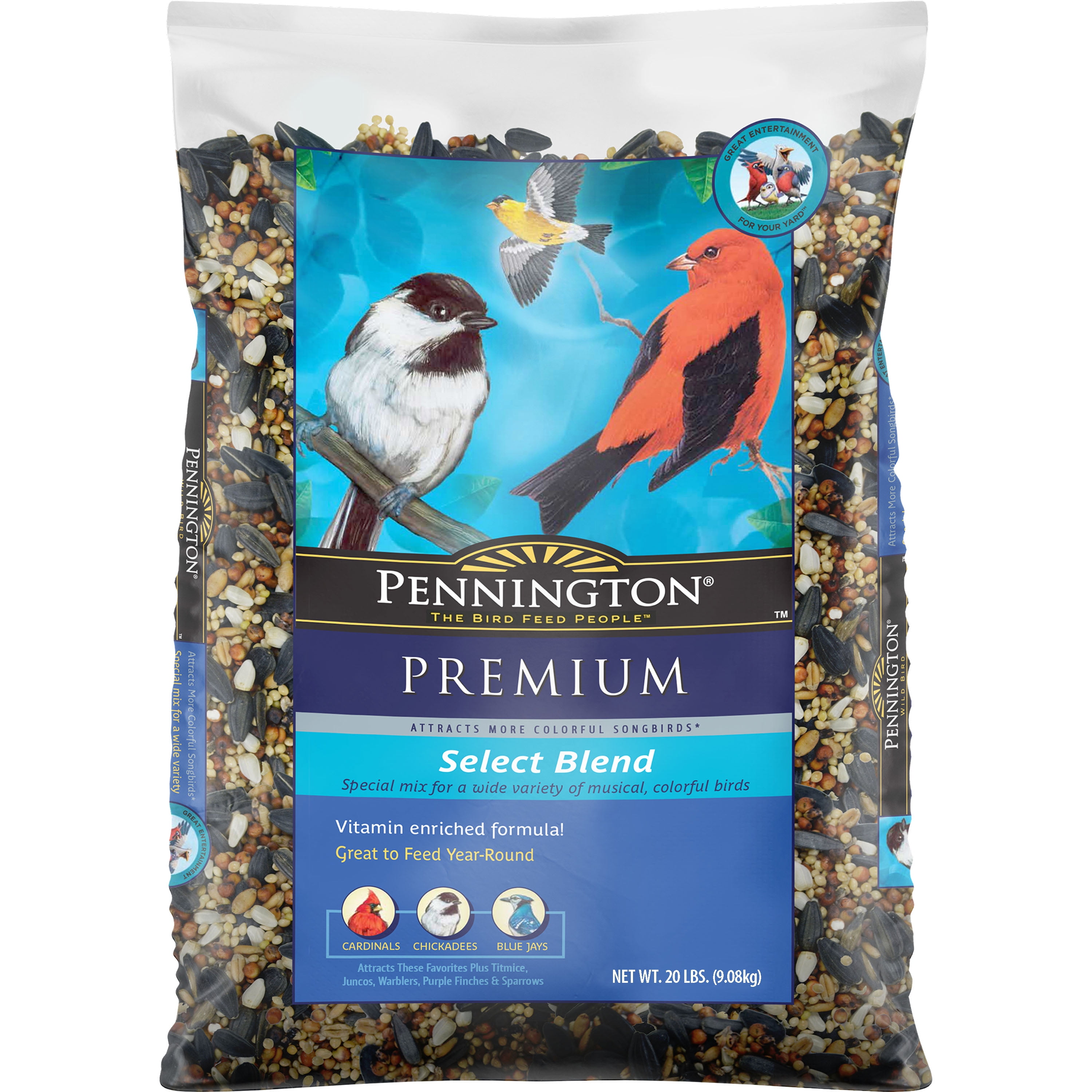 Bird Premium Select Blend Feed and Seed contains a large amount of Sunflowe...