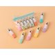 thumbnail image 1 of 6 PCS Lindos Cartones Personajes Mini Niños 6 Colores Macarrones Fluorescentes Oficina Escuela Arte Uso Resaltador, 1 of 5