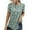 Green, variant on Patlollav Tops for Womens Print Round Neck Pullovers Short Sleeve Blouse T-Shirt
