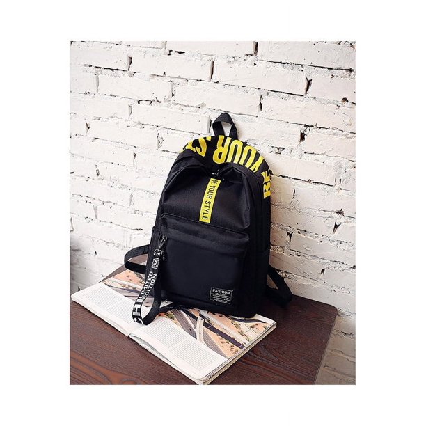 Mochila escolar estilo preppy para escuela secundaria, mochila de viaje de moda con contraste de color para damas