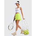 thumbnail image 3 of Falda CRZ YOGA Plisada de Tenis Cintura Alta Amarillo Neón, 3 of 6