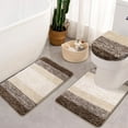 thumbnail image 4 of Ileading Traditional Bath Rug Set 3 Piece Microfiber Washable Bathroom Rug Set, 4 of 10