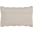 thumbnail image 2 of SARO 5810.RS1220B 12 x 20 in. Rectangular Nubby Design Down Filled Throw Pillow - Rose, 2 of 4