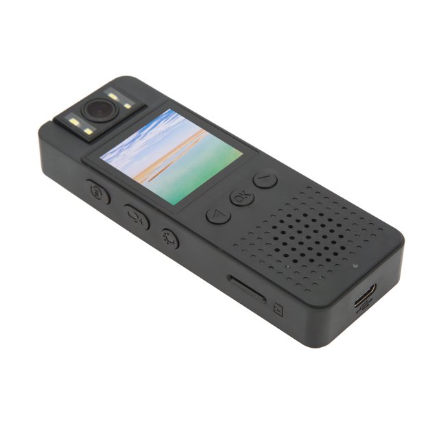 Cámara Corporal Cámara Corporal con Lente Giratoria de 180 1080PHD BodyCam con Pantalla OLED para Reproducción Videocámara con para el Hogar Exteriores Aplicación de ANGGREK Otros
