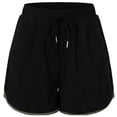 thumbnail image 6 of LEKWK Running Shorts for Women High Waisted Casual Athletic Shorts with Pockets Drawstring Relaxed Fit Workout Bottoms Summer Sporty Gym Outfits, 6 of 8