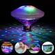 thumbnail image 1 of Luz LED RGB flotante subacuática | 8 modos de cambio de color | Lámpara de piscina y spa a pilas | Plástico ABS para bañeras, jacuzzis y piscinas, 1 of 5