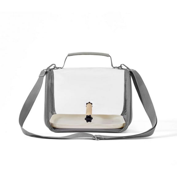 Bird Travel Carrier,107.67.4 Small Portable Bird Carrier Bag Bird Travel Cage with Stand, Breathable Bird Parrot Parakeet Carrier for Visit Shopping and Outdoor