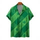 thumbnail image 3 of Camisas de playa hawaianas para hombres Camisas para hombres y mujeres Camisas para parejas Camisa de manga corta con solapa y estampado 3D de trébol de cuatro hojas Camisas florales, 3 of 5