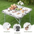 thumbnail image 4 of Cute Dogs Square Fitted Tablecloth with Elastic Edge,Square Table Cover,Washable Elastic Table Cover for Home Kitchen Party Decor 34"x34", 4 of 6