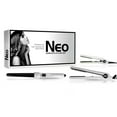 thumbnail image 2 of The Neo Choice 3 pcs Trio Complete Full Set W/ 1.25 Inch Hair Straightener, 18-25mm Curling Iron and Mini Flat Iron (White Pearl), 2 of 2